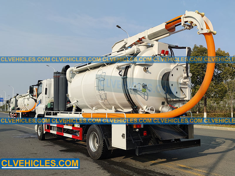 water jet waste vacuum truck