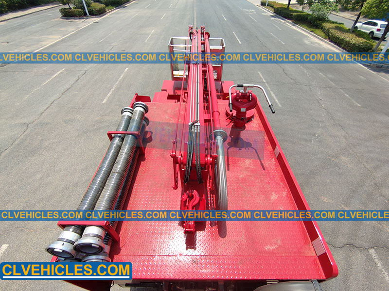 Aerial platform fire trucks