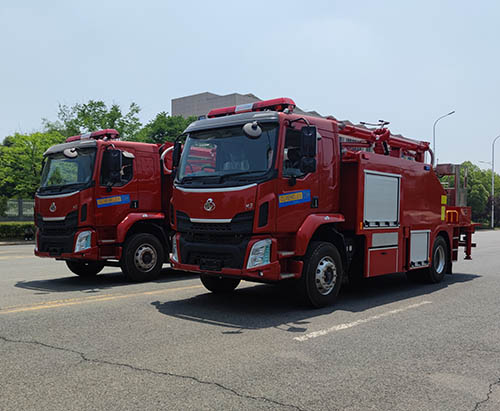 One Unit of 5000L Fire Truck with Aerial Working Platform Ship to Thailand