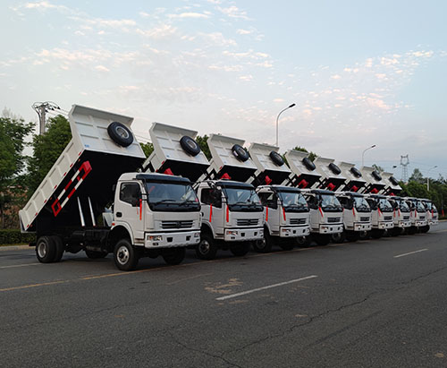 Chín chiếc xe tải tự đổ hạng nhẹ vận chuyển đến Bangladesh