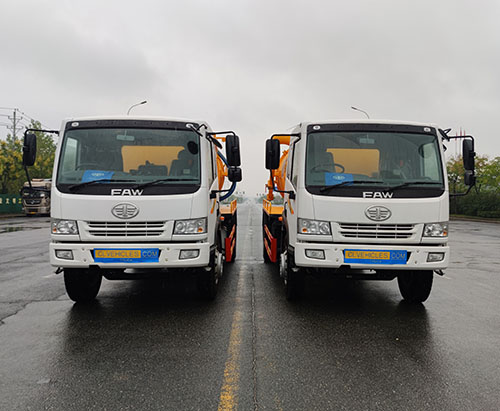 Hai xe hút nước thải FAW RHD 10CBM được vận chuyển đến Kenya