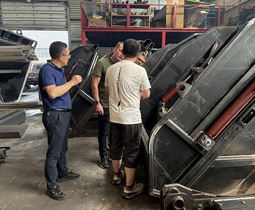 Customers from South Africa Come to CLVEHICLES.COM and Inspect Compactor Garbage Truck